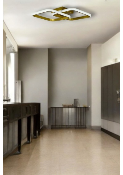 Kira Modern Tasarım Eskitme Renk Salon - Mutfak - Hol Beyaz L... Eskitme