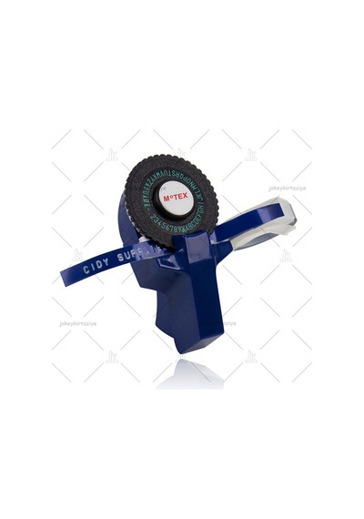 Motex Mavi-3D Kabartma Yazı Yazma ve Etiketleme Makinası +1 Siyah Şerit