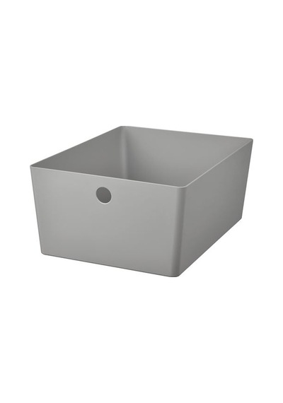 Ikea Kuggıs Kutu, Açık Gri, 26x35x15 Cm