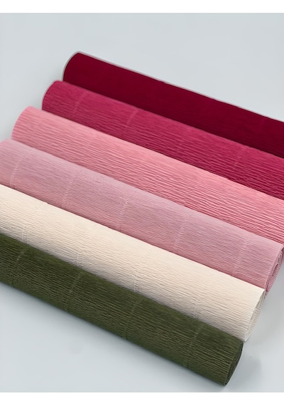 Roco Paper İtalyan Krapon Kağıdı Set Roses 180 Gr - 25x125 Cm 6