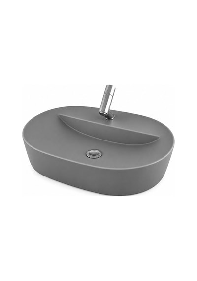 Tezgah Üstü Lavabo 60 45 Cm Elegance Mat Gri Esv-4360-2041