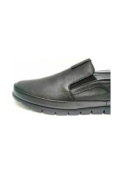 King Paolo King Shoes Siyah Bağsız Erkek Ayakkabı Siyah