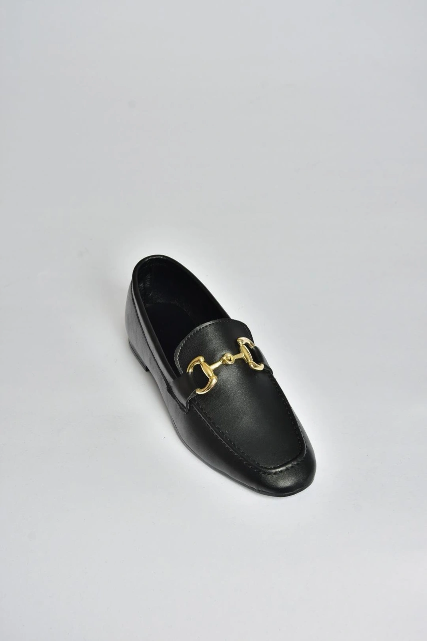 Fox Shoes V780161209 Siyah Günlük Kadın Ayakkabı Siyah-suni Deri