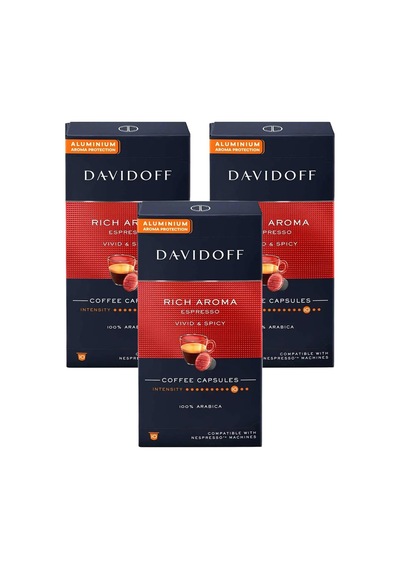 Davidoff Rich Aroma Espresso Vıvıd & Spıcy Kapsül Kahve 3 x 10'lu