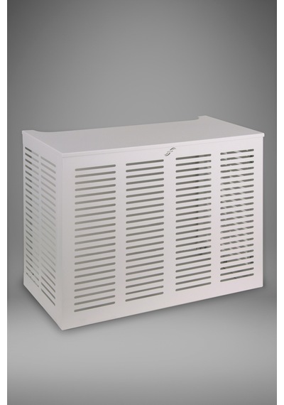 Klima Motoru/dış Ünite Gizleme/koruma Kafesi Xl 120x62x150 H Slotted Beyaz