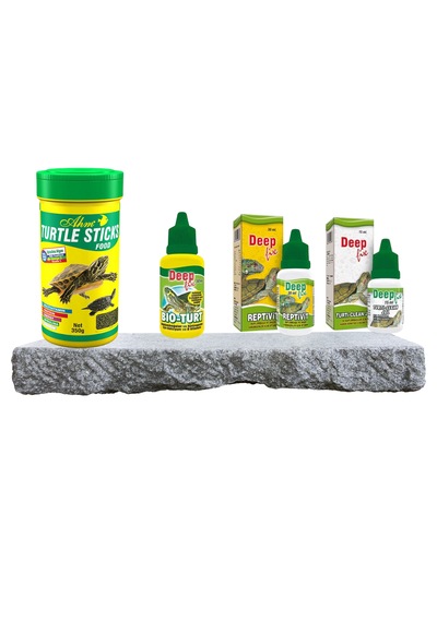 Purecanpati Kaplumbağa Bakım Ve Stick Yem Seti Vitamin Kabuk Ve Su Düzenleyici