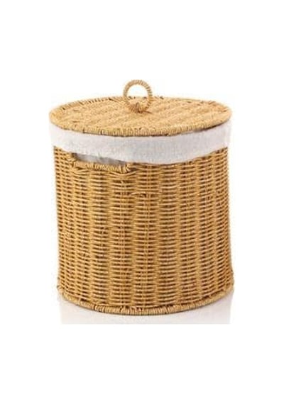 Mien Rattan Kapaklı Sepet Büyük Boy 25x25 Cm Diğer
