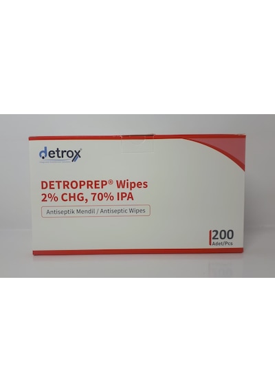 Detroprep Wipes 2%chg, 70% Ipa Antiseptik Mendil 200 Adet