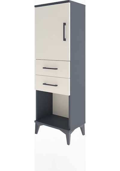 Arges Dolap 2 Raflı 2 Çekmeceli Tek Kapaklı 44x30x134 Antrasit-aytaşı Antrasit Arges Dolap 2 Raflı 2 Çekmeceli Tek Kapaklı 44x30x134 Antrasit-aytaşı Antrasit