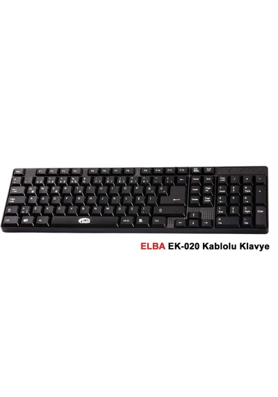 Elba Ek-020 Usb Türkçe F Siyah Kablolu Klavye