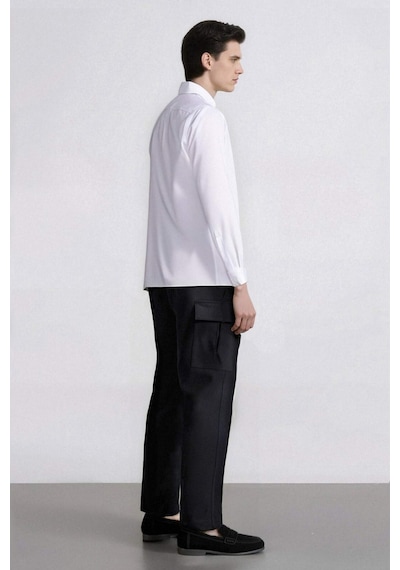 DeFacto Relax Fit Rahat Kesim Yazlık Pantolon -  Kargo Cepli Düz Paça D5967AX25SPBK81