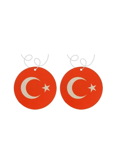Techmaster Türk Bayrağı Tasarım Araç Asma Koku 5'li Paket