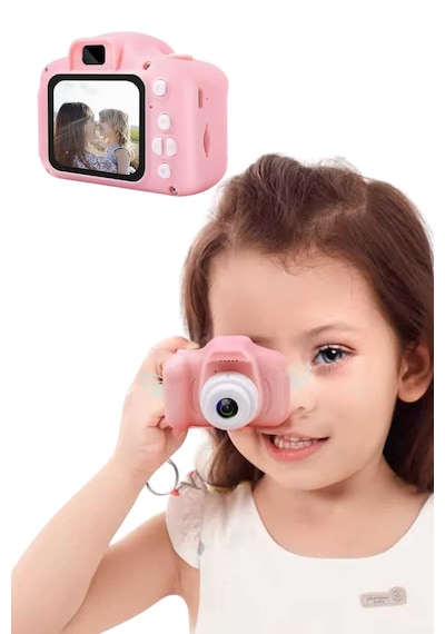 2.0 Inç Ekran Mini 1080p Hd Çocuk Kamera Dijital Fotoğraf Makinesi - Lisinya Çok Renkli