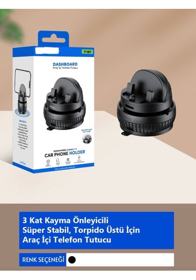 T0107 360 Dönen 3xkayma Önleyici Tutacak Torpido Üzeri Masa Üzer