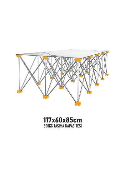 Sgs Katlanır Çalışma Tezgahı Alüminyum 117 60 85 Cm Sgs921