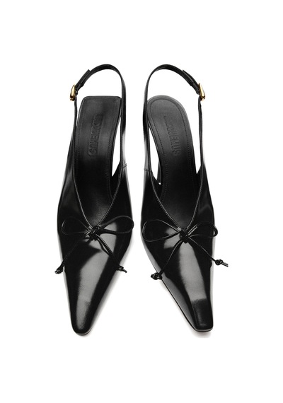 Jacquemus Yüksek Topuklu Slingback Ayakkabı Siyah