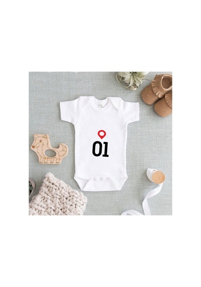 Babylimon Baskılı Bebek Zıbın Beyaz - 132151847 Beyaz