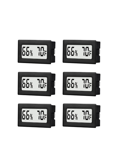 6'li Paket Mini Küçük Dijital Higrometre Termometre İç Mekan Sıcaklık Ve Nem Ölçer Sıcaklık Sensörü Monitö