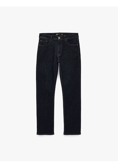 Koton Normal Bel Pamuklu Straight Fit Jean Pantolon - Mark Jean Raw 7wam40078nd 63x Koton Normal Bel Pamuklu Straight Fit Jean Pantolon - Mark Jean Raw 7wam40078nd 63x