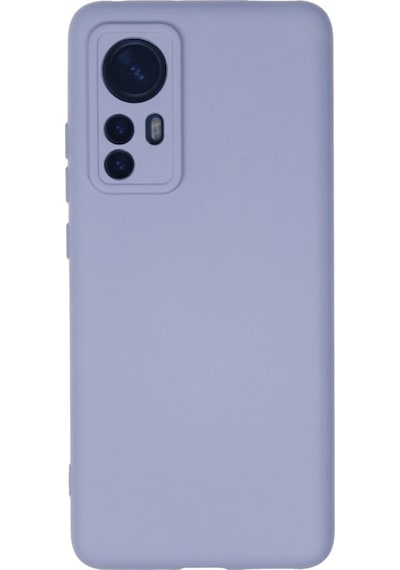 Xiaomi Mi 12 Kılıf Nano İçi Kadife Silikon - Lila Düz Renkli