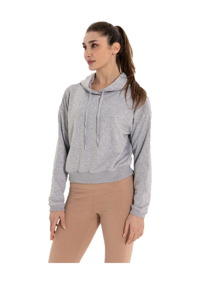 Inguz Kapüşonlu Hoodie Gri