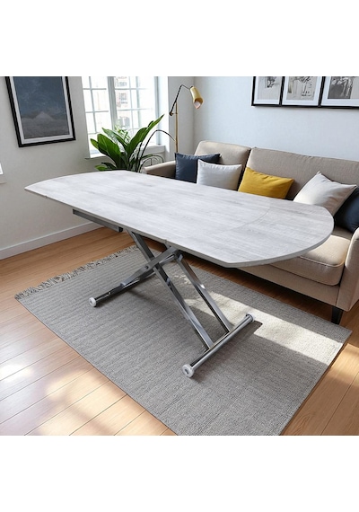 Oval Yan Baştan Açılır Akıllı Masa Üst Tabla Mdf Yüksekliği Ayarlanabilir Pratik Krom Kaplama Lizbon Oval Yan Baştan Açılır Akıllı Masa Üst Tabla Mdf Yüksekliği Ayarlanabilir Pratik Krom Kaplama Lizbon