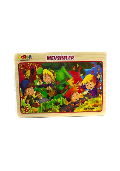 Ahşap Puzzle Mevsimler 20 Parça Puzzle Çarpım Tablosu