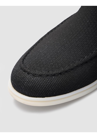 Cabani Leros Triko Siyah Erkek Loafer