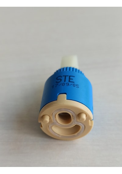 Ste-25 MM Çift Su Girişli Aç Kapa Batarya Çeşme Musluk  Kartuş