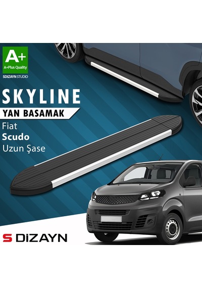 S-dizayn Fiat Scudo 3 Skyline Aluminyum Yan Basamak 243 Cm 2020 Üzeri A+ Kalite