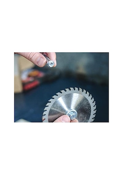 Badem10 Daire Testere Bıçağı Ahşap Kesme Testeresi 115mm 40 Diş + Matkap Aparatı
