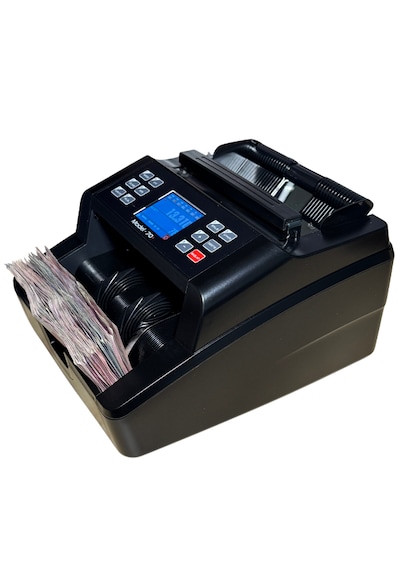 Sesli Karışık Para Sayma Makinesi Mıx 70+ Siyah Tl - Euro Karışık Sayım, Dolar Adet Sayım