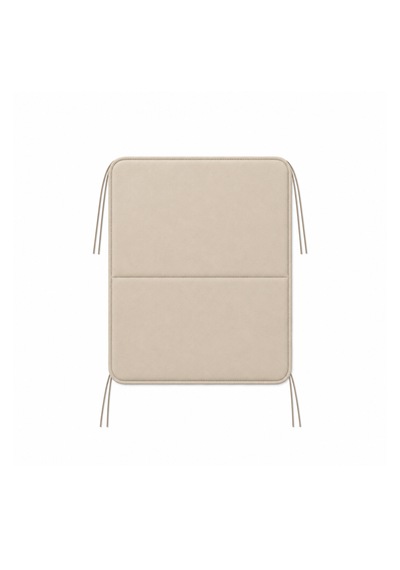 Microcase İple Sabitlemeli Katlanabilir Kamp Sandalyesi Minderi Piknik Outdoor Balıkçılık 40x40 Cm Al5564 Krem
