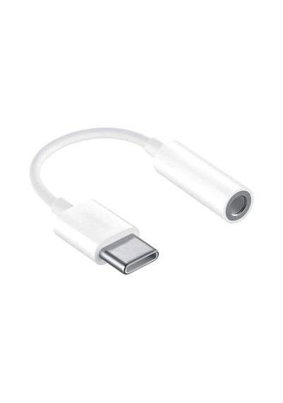 Type-c Usb C To 3.5mm Aux Dönüştürücü Adaptör Kulaklık Dönüştürücü Beyaz