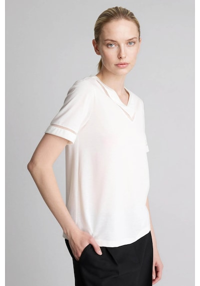 Defacto Basic Ekru Kadın T-shirt H1458ax/er105