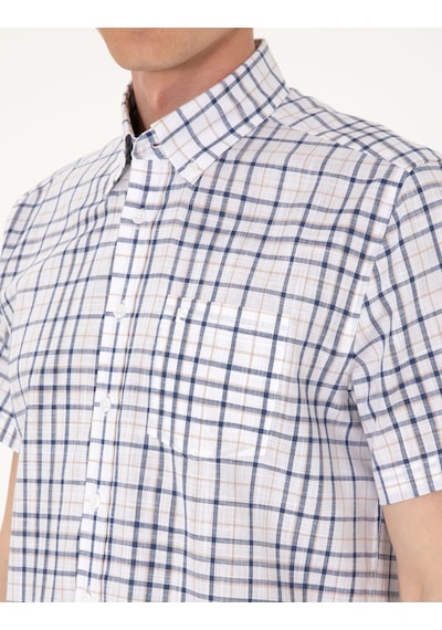 Pierre Cardin Erkek Lacivert Gömlek Kısa Kollu 50303387-vr033 Lacivert