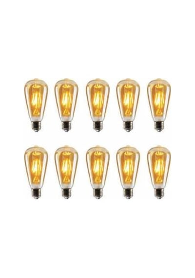 On Adet Rustik Led Ampül Dekoratif Ampül Edison Ampül