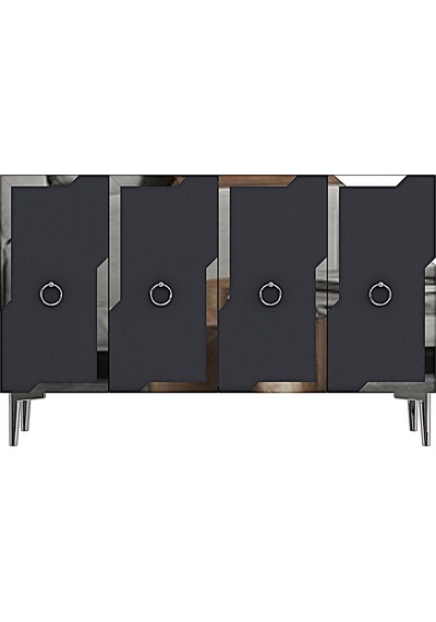 Ka1233as Seza Konsol Ve Tv Sehpası Antrasit-silver 120cm
