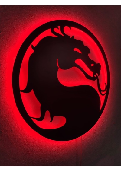 Mortal Kombat Led Işıklı Tablo (523523867)