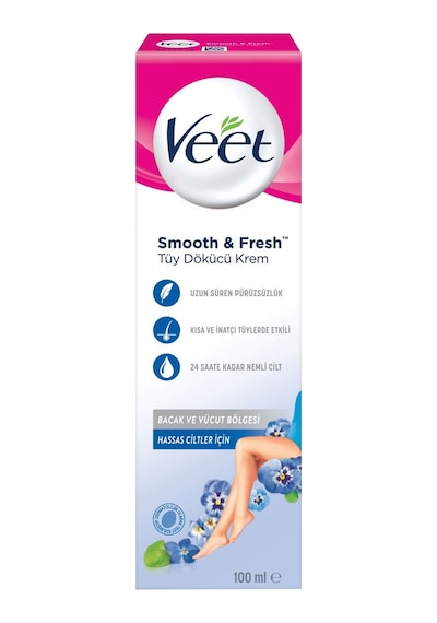 Veet Professional Tüy Dökücü Krem 100 Ml Hassas Shea Yağlı 5'li Avantaj Paketi - 5 Adet Tarı