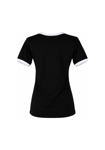 Trender Basic Biyeli O Yaka Siyah Kadın T-shirt 26ydt1000001 Siyah