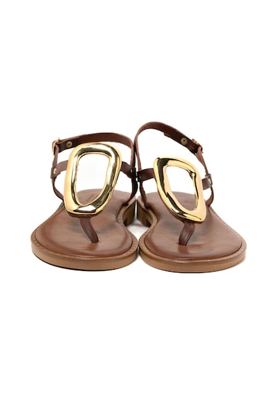 148 Brown Sandalet Kadın 22035 Myconian 2025 Greek Sandal Kahverengi