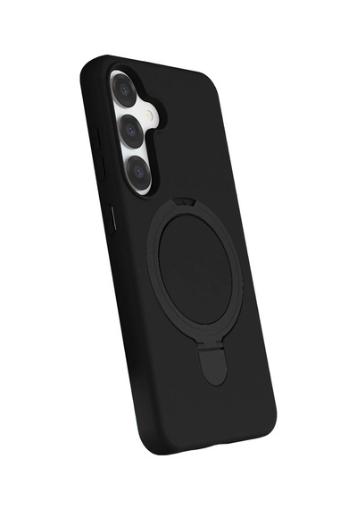 Muratech Newface Samsung Uyumlu Galaxy S25 Regal Magsafe Standlı Kapak - Siyah