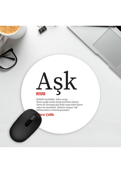 Lügatçe Aşk İsme Özel Mousepad