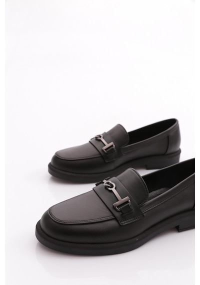 Dgn 24044 Kadin Loafer Ayakkabi Siyah