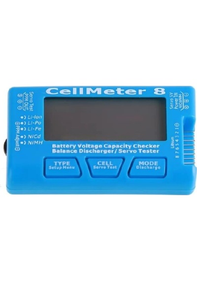 Cellmeter 1-8s Voltage Balance Servo Tester
