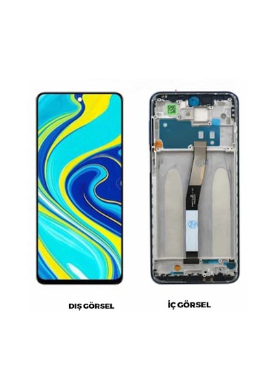 Teknonet Xiaomi Redmi Note 9 Pro Uyumlu Lcd+dokunmatik+çıtalı - Mavi