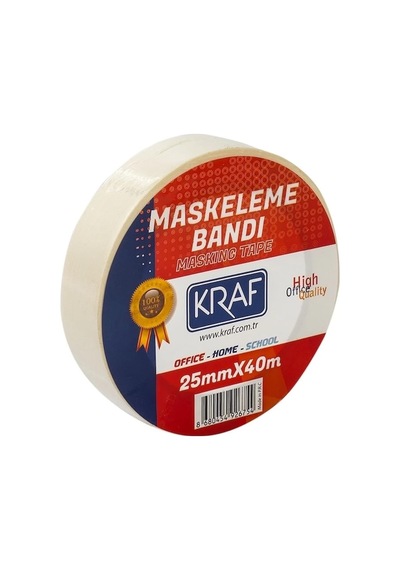 Maskeleme Bandı, 25mm X 40m, Beyaz