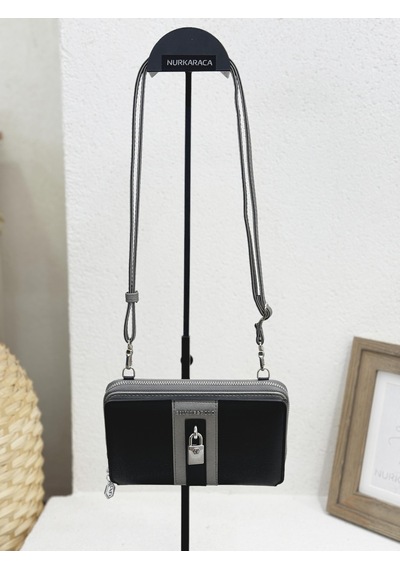 Silver Polo 1138 Kadın Askılı Cüzdan Telefonluk 001