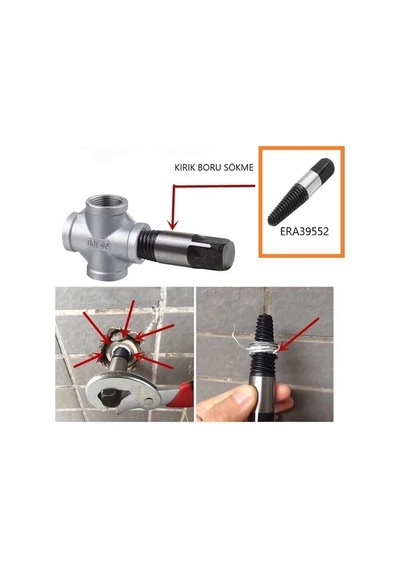 Era39552 Ters Kılavuz M25-35 Musluk İçin Pipe Extractor